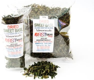 Dried Sweet Basil Leaves