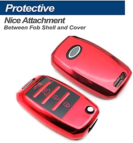 TPU Key Fob Case Shell for Kia Vehicles - Pink