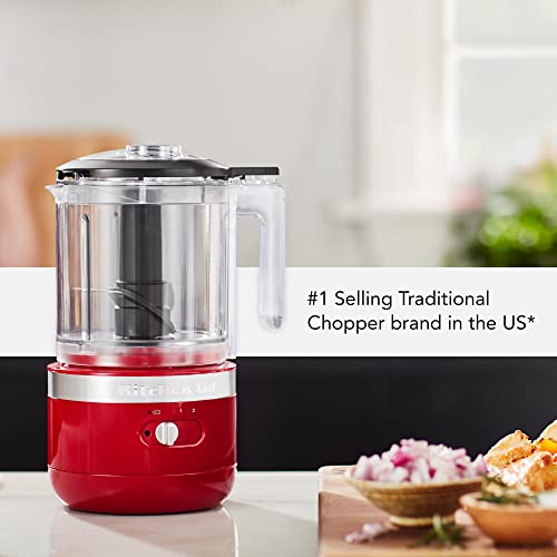 KitchenAid Cordless 5 Cup Food Chopper KFCB519, Empire Red Pricepulse