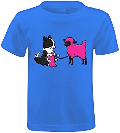 FORERIC Border Collie Knitting T Shirts Little Child Blue