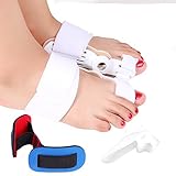 Bitly Comprehensive Bunion Corrector & Bunion Relief 5 Pc Kit Piece Hallux Valgus & Bunion Pads, Toe Spacers, Toe Separators, Bunion Splint, Toe Straightener, Bunion Protector, Bunion Cushions