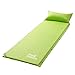 Camp Solutions Camping Self Inflating Sleeping Pad with Attached Pillow - Lightweight Air Sleeping Pads