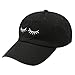 City Hunter C104 Eyelashes Cotton Baseball Cap 14 Colors (Black)
