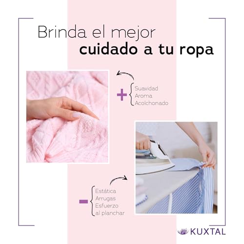 KUXTAL Detergente y Suavizante para Ropa, Hechos con Ingredientes Naturales, Limpieza Profunda y Ropa Suave, Aroma Floral y Pino, Suave con la Piel Sensible, Biodegradables Certificación OECD 301-A