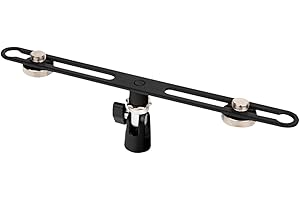 Adjustable Double Mic Aluminum Arm Portable Stereo Equipment Stand Holder For Indoor Outdoor Music Projects Double Microphone