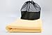 Fitness Towel : Microfibre Gym Towel For Men And Women In Handy Carry Bag - Best Easy Wash Yellow Sports Towel To Keep You Cool and Dry