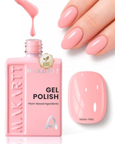 Makartt Plant-based Pink Gel Nail Polish