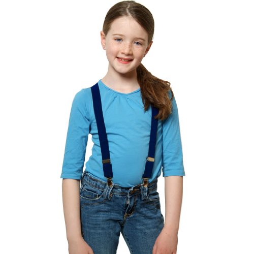 Child Suspenders Elastic Solid Color Adjustable (Available in 3 Sizes and 17 Colors) - Image 3