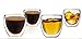 Sun's Tea (TM) Double Wall Espresso Coffee Cups/Vodka Shot Glass (Set of 4)