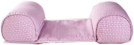 Baby Pillow Supports Head &amp; Neck Prevent Flat Head, Used In Infants Bed, Cot, Crib and Push Chair Removable Pillows Case (plaid purple)