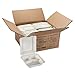 Morex Compostable Clamshell Hinged Food Container, 3 Compartment, 8 in. x 8 in. x 3.19 in, 200 Containers