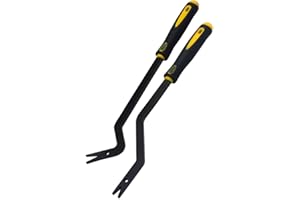 Roof Grab Handle Release Tool for & Compatible Vehicles – Steel Automotive Handrail Removal Tool, Curved + Straight Design, T