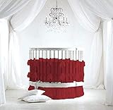 4 Piece Crib Round Bedding Set 600 TC 100% Egyptian