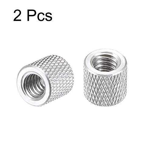 uxcell 1/420 x 10mm x 10mm Aluminum Alloy Hand Screw Nuts Diamond