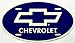LP - 408 Chevrolet Chevy Oval License Plate - OV70013  ~ Smart Blonde 