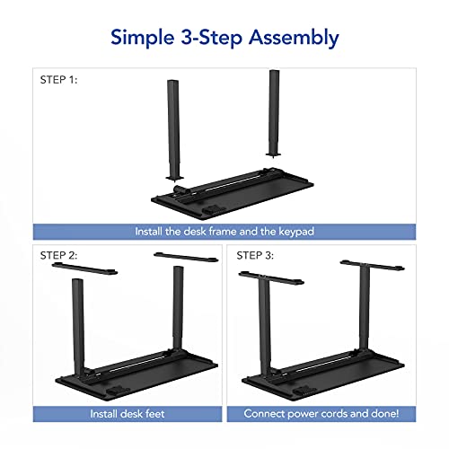 FlexiSpot E9 Standing Desk Adjustable Height Quick Installation with