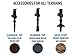 Trekology Trekking Poles Collapsible Adjustable 2pc/Set Aluminum Telescopic Hiking Pole Walking Sticks with Quick Release Lever Lock and Ergonomic Grip