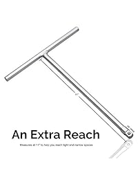 Neiko 01135 a 3 8 Inch Drive Llave con mango en T con Long Reach   cromo vanadio Acero