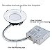 TORCHSTAR 12W 4 Inch LED Slim Recessed Lighting with Junction Box, Dimmable, IC Rated Airtight Downlight, 90W Eqv., ETL & Energy Star Certified, 3000K Warm White, 5 Years Warranty, Pack of 4