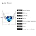 Special Outlook Love Heart Necklace - Angel Wings Blue Crystal Pendant Jewelry for Women and Girls