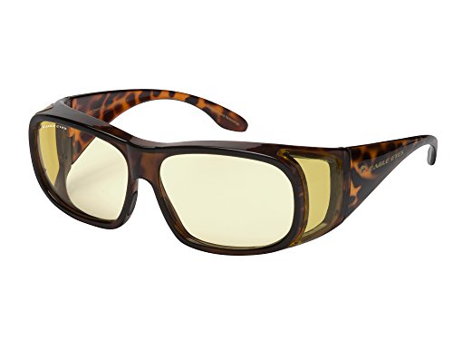 Eagle Eyes NIGHT-LITE FitOns Night Driving Glasses with Anti Reflective Coating - Tortoise