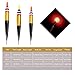 QualyQualy Led Lighted Bobbers Fishing Floats and Bobbers Light Up Bobbers Night Lighted Bobbers for Night Fishing 1/8oz 1/4oz 3/8oz 3Pcs