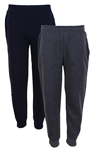 Boys Fleece Jogger Sweatpants (2 Pack)