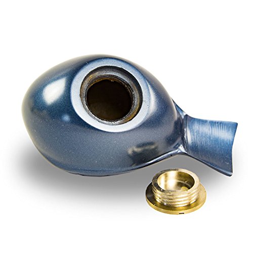 OneWorld Memorials Songbird Bronze Keepsake Urns - Extra Small - Holds Up to 5 Cubic Inches of Ashes - Frost Blue Keepsake for Ashes - Engraving Sold Separately