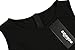 Zeagoo Round Neck Sleeveless A-line Stretch Mini Sexy Casual Party Dress (XXL, Black)