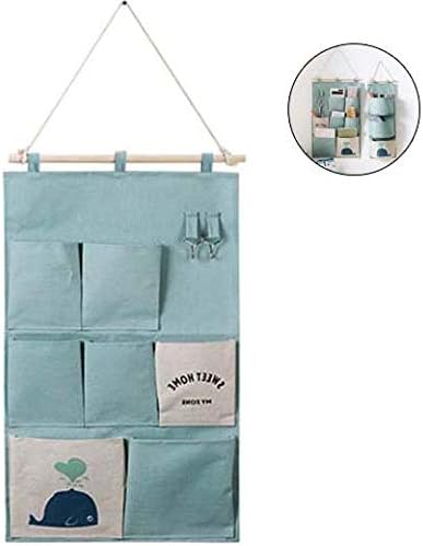 Lhy Save Borsa Portaoggetti Da Parete Lavabile Tessuto Di Cotone E Lino Organizzatore Da Appendere Con 7 Tasche Con 2 Ganci A Chiave Per Scuola Materna Camera Da Letto Bagno Amazon It Casa Portaoggetti Bagno In Tessuto