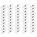 IGOGO 100 PCS Rubber Connectors for Eye Glasses Holder Necklace Chain 21x6mm Nickel Tone Clear…