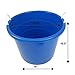 Homz 0402KBLDC.04 Plastic Utility Tub with Rope Handles (Pack of 4), 18 gal, Cobalt Blue