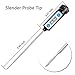Anpro Anpro DT-8 Instant Read Digital Cooking Thermometer with Long Probe for Food, Meat, Candy and Bath Water - Black