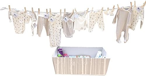 Finnish Baby Box Bassinet with Organic Cotton Layette Clothing and Health and Grooming Kit