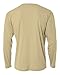 A4 Men's Cooling Performance Crew Long Sleeve T-Shirt, Sand, Large