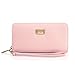 Women Leather Wallets to Organize Your Cash, Passport, Card, and Phone with Removable Wristlet Strap