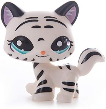 Yvonnezhang LPS Pet Shop Cute Short Hair Cat Toys Great Dane Collie Dogs PVC Action Stand Figure Toys Cosplay Dolls Model Toy Gifts For Kids,15