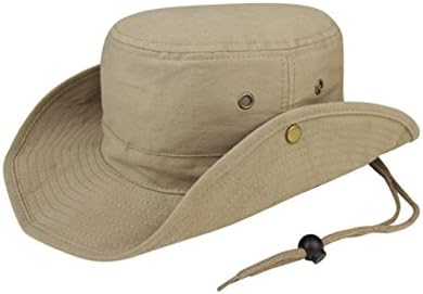 G Men's Brushed Twill Aussie Bucket Hat Khaki