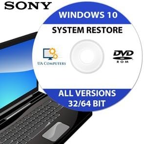 Sony Vaio Recovery Disc For Windows 10 Home Professional 32 64 Bit Amazon Co Uk Computers Accessories