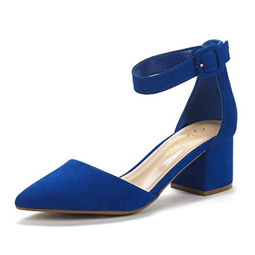 royal blue shoes low heel