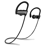 OldShark Bluetooth Headphones Sport Wireless Earbuds with Mic IPX6 Sweatproof Earphones, Flexible Ear Hooks, Bluetooth 4.1, 6 Hours Play Time, for Running Workout and Gym