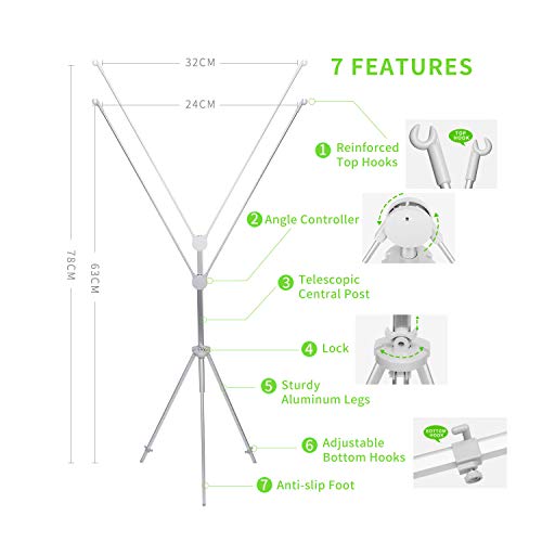 TheDisplayDeal Adjustable Aluminum Banner Stand Fits Any Banner Size from 24"X 63" to 32"X78"