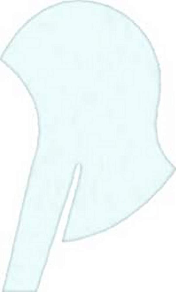 Fripac-Medis Single-Layered Disposable Highlighting Plain Caps, White - Pack of 50