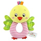teytoy Soft Rattle Toy Chick Baby Rattle Toys Nontoxic for Newborn Baby Toddlers Infant Imagination and Early Education Gift for Boys and Girls for Over 0 Months