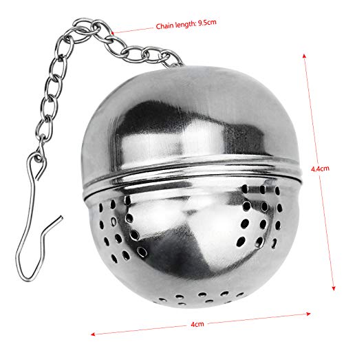 Winfred Teesieb, Teesieb aus Edelstahl, à 4 cm, für Tee, Gewürze und Gewürze, 2 Stück – Bild 3