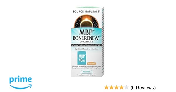 Source Naturals MBP Bone Renew, Advanced Bone Density Support, 60 Caps