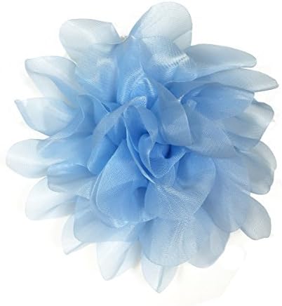 Soft Flower Hair Clip and Pin Girls Headband Hair Flowers Clips (Blue)