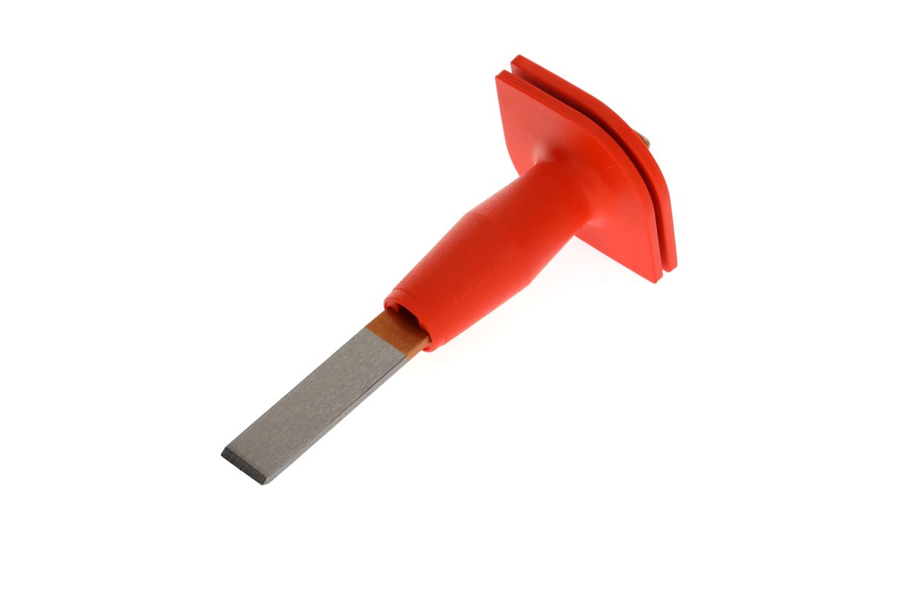 GEDORE Chisel, Splitting Chisel with handguard, Tip Angle 60°, Blade 26 mm Wide, 240 mm Long, Hardened Steel, 104 HS
