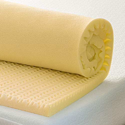 Dawn 1.5 Inch Egg Crate Foam Mattress Topper, Supportive, Quality Sleep