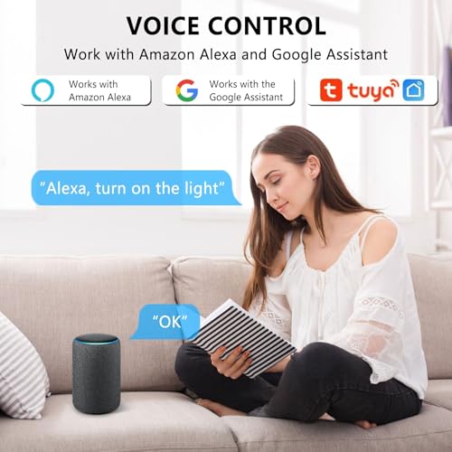 4 Pack Mini Smart Relay Switch Module Compatible With Tuya App, Alexa and Google Home - DIY WLAN Smart Life Switch, Neutral Conductor Required
